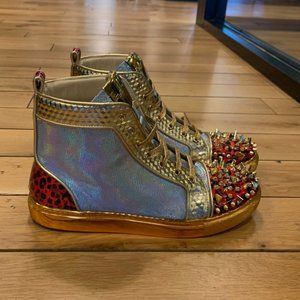 JUMP NEWYORK Men's Salvo Gold High Top Sneaker